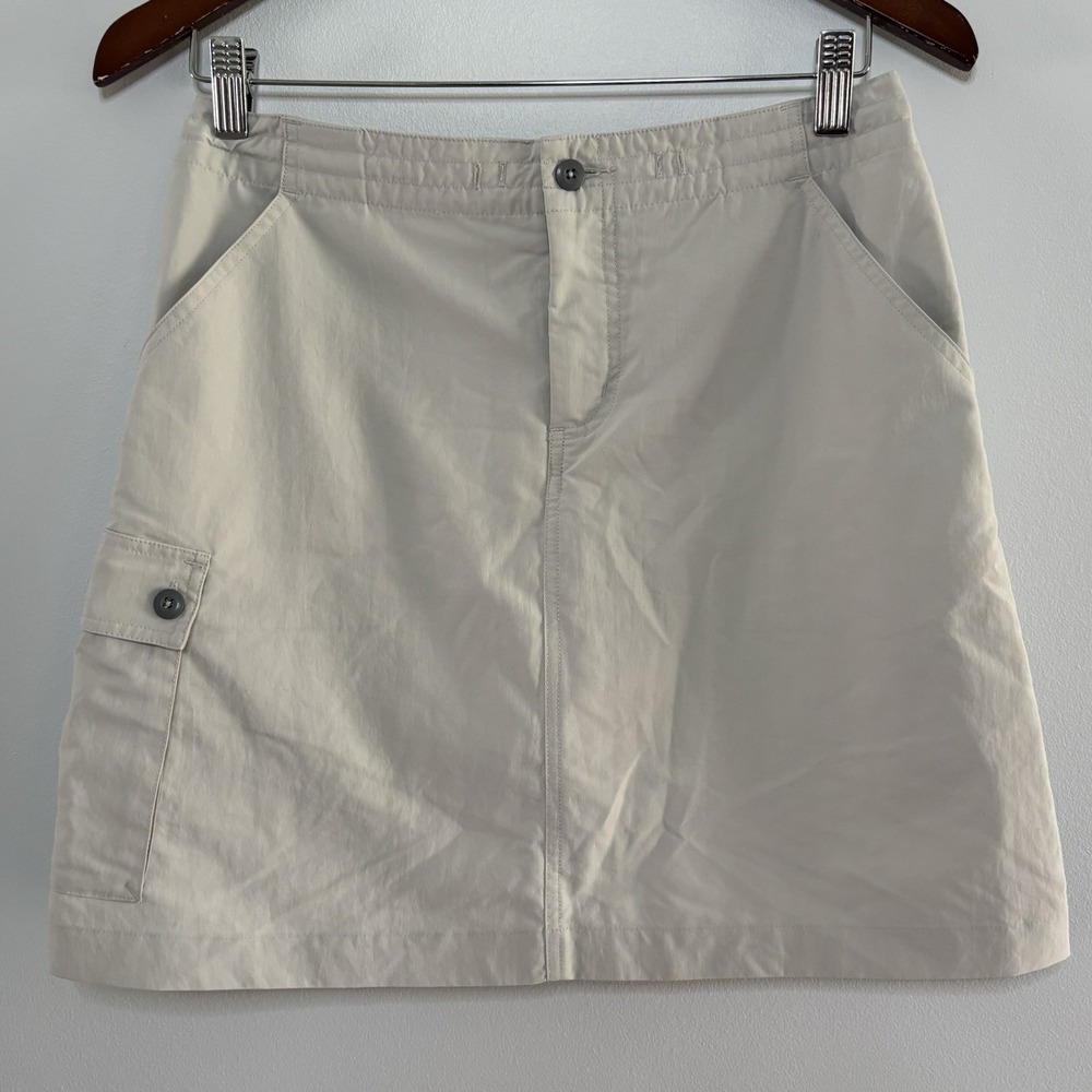 Patagonia Light Beige Khaki Skort Golf Tennis Mini Skirt 4 Gorpcore Summer Hike